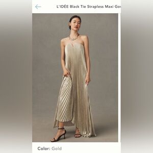 L'IDEE Black Tie Gown - Elegant Strapless Wedding Dress